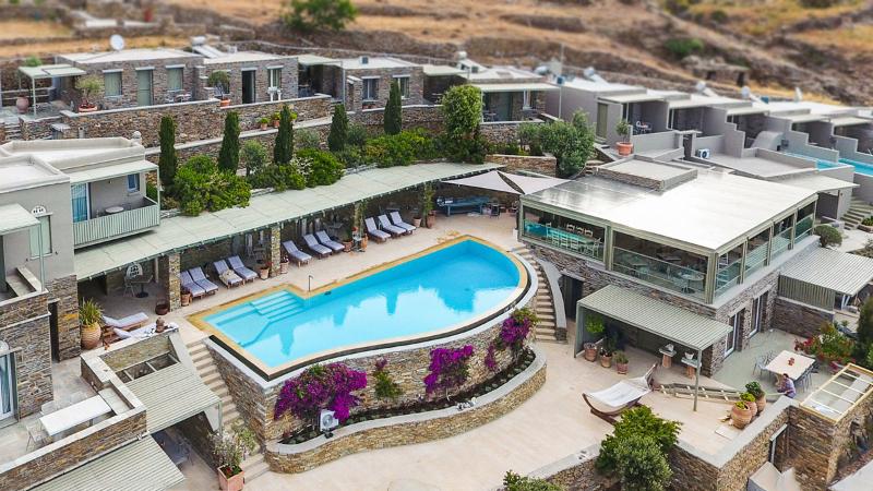 Aeolis Tinos Suites - Teras