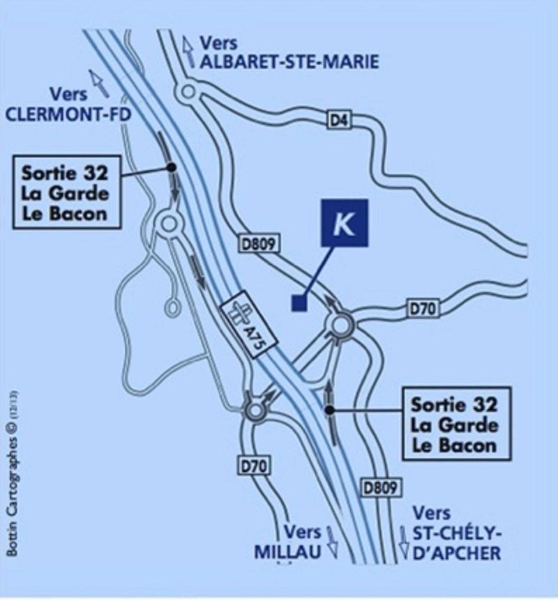 Kyriad Saint Chely D'Apcher Aire de la Lozere - Genel