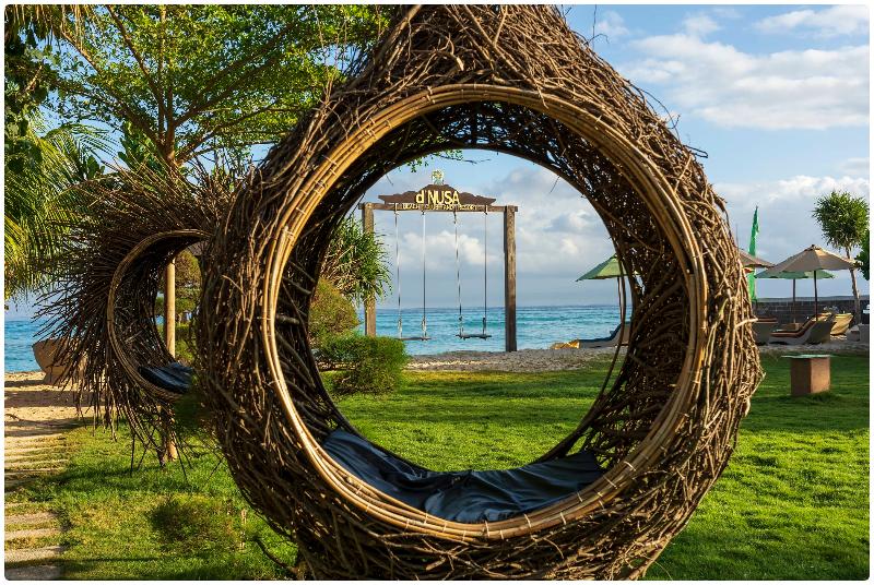 d'Nusa Beach Club and Resort - Teras