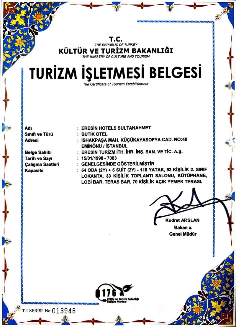 Eresin Hotels Sultanahmet - Genel