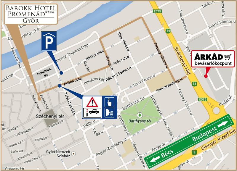 Barokk Hotel Promenád Gyor - Genel