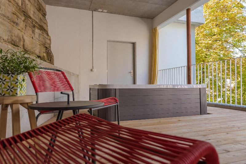TouchBed City Apartments St. Gallen - Teras
