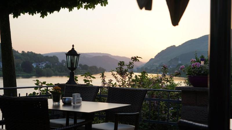 Hotel Garni Cafe Im Hamm - Teras