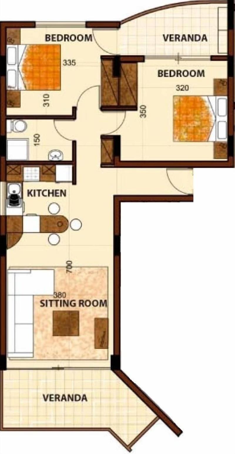 Eden Beach Apartments - Oda