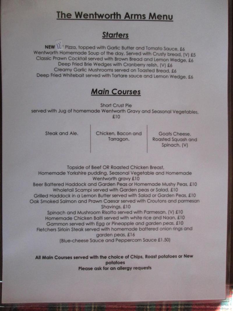 The Wentworth Arms - Restoran