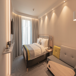 Holiday Inn Express Dusseldorf - Hauptbahnhof fotoÄŸrafÄ±