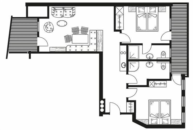 Aparthotel alpina&more - Oda
