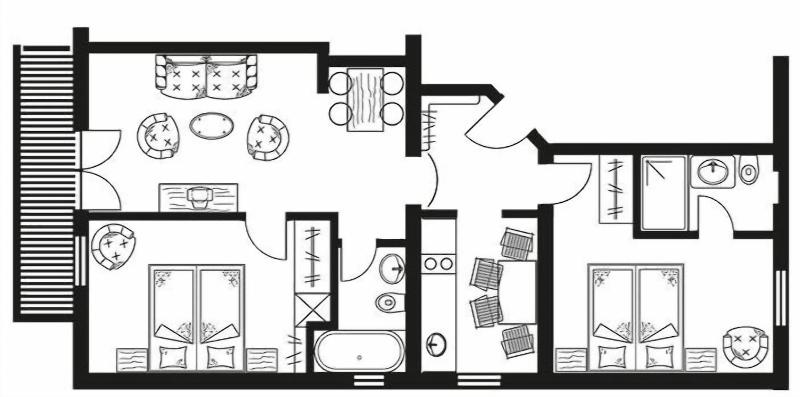 Aparthotel alpina&more - Oda