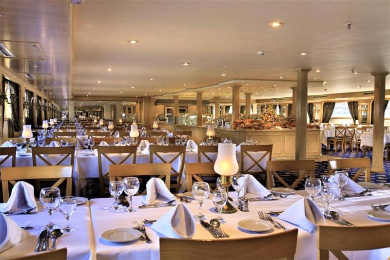 JAZ Crown Emperor Cruise 4&7 Night From Luxor - Restoran