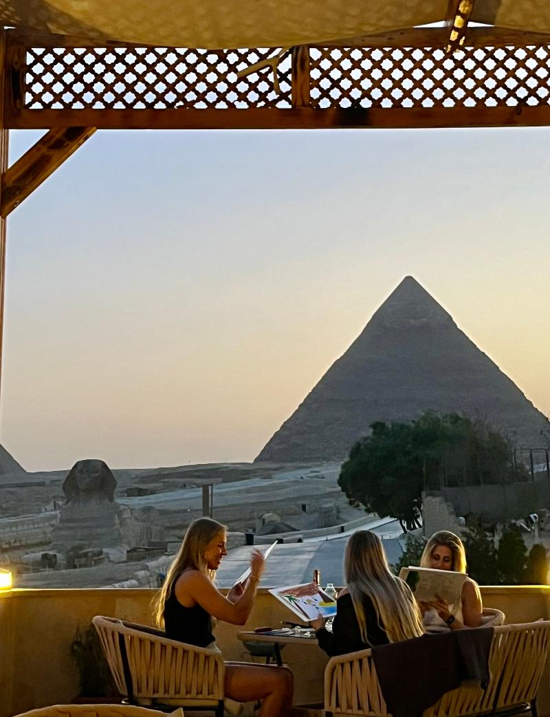 The Gate Hotel Front Pyramids & Sphinx View Hotel - Teras
