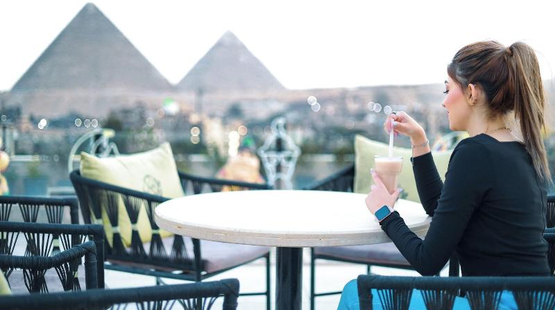 The Muse Pyramids Inn - Teras
