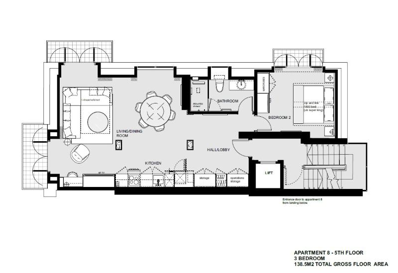 15 Basil Street Apartments - Oda