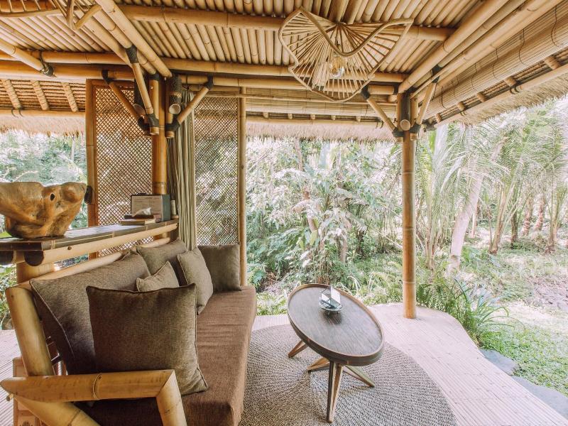 Hideout Eco Bamboo House Bali - Teras