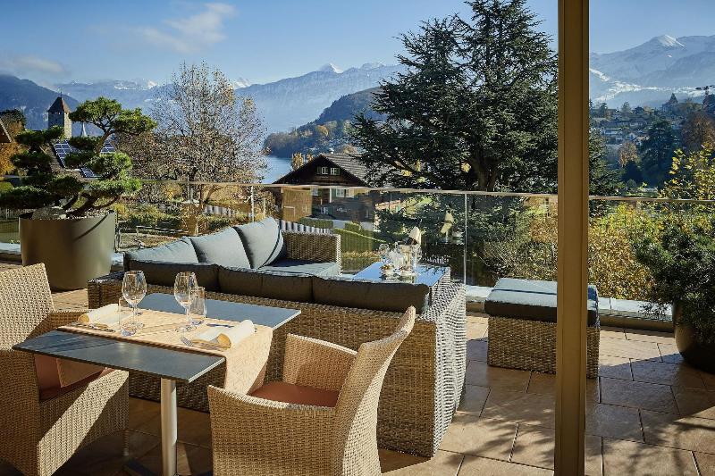 Hotel Eden Spiez - Teras