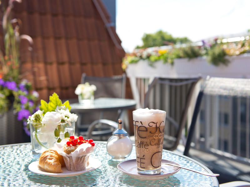 Achat Hotel Dresden Elbufer - Teras