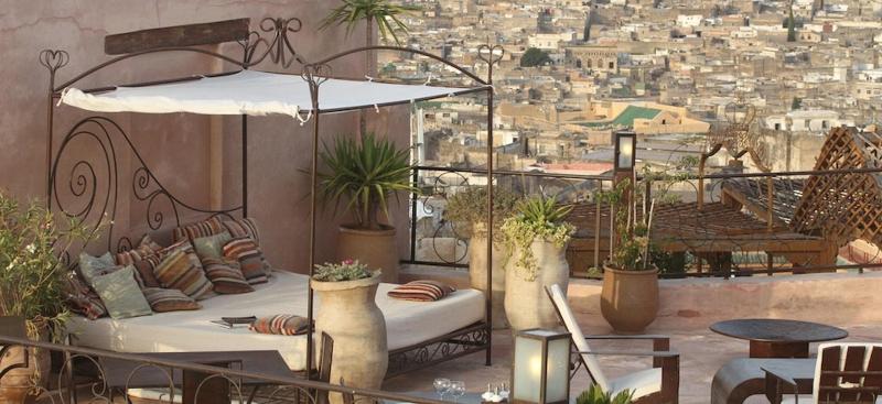 Riad Laaroussa- Guest House - Teras