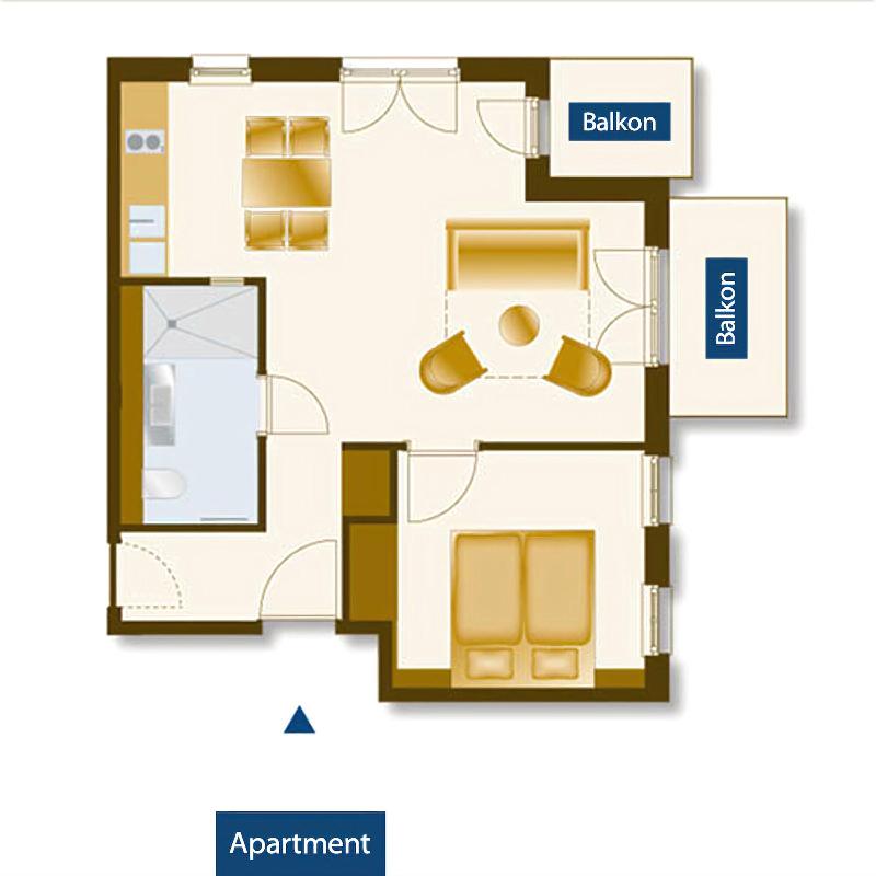 Nymphe Strandhotel & Apartments - Oda